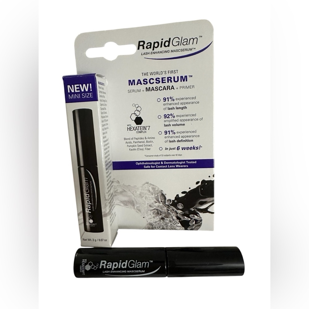 Rapid Glam Lash Enhancing Mascserum Travel Size .07oz NIB